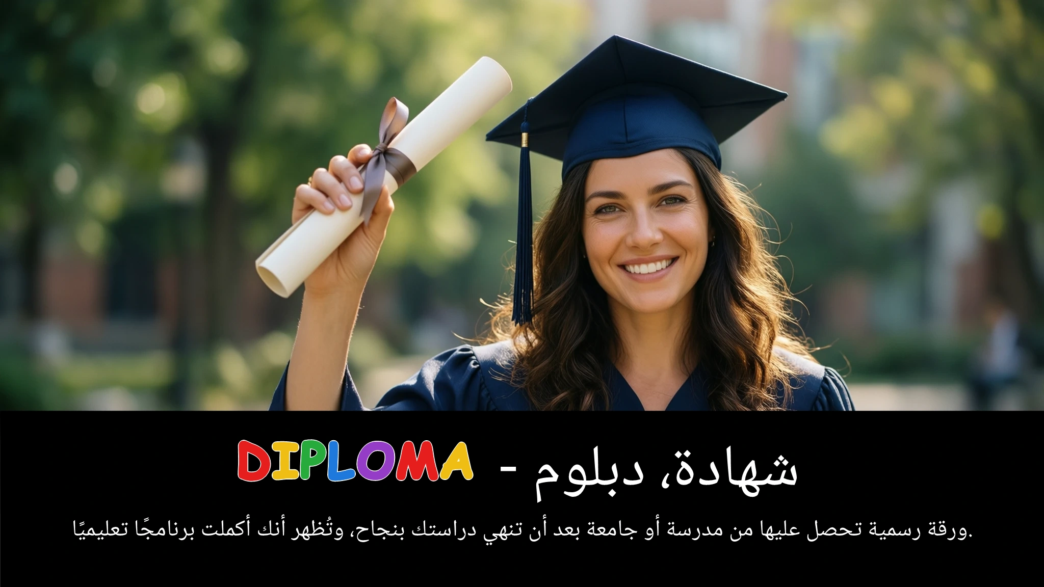 Arabic Illustration for diploma